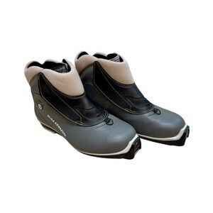Salomon E4 SNS Profil Grey & Black Cross Country Ski Boots Men’s 7.5 EU 41